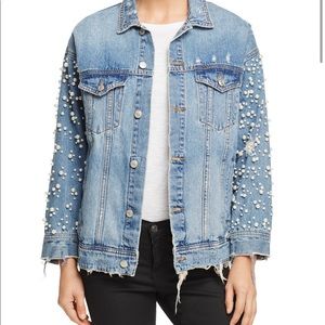 Bloomingdale’s Sunset & Spring Pearl Embellished Denim Jacket